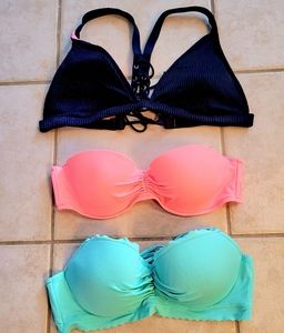 Bundle of PINK swim tops
